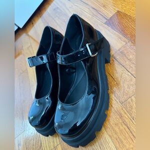 Zara Paten Leather Loafers